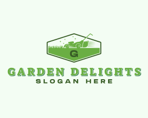 Gardening Grass Mower logo design