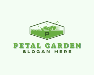 Gardening Grass Mower logo design