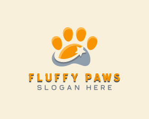 Pet Veterinarian Paw logo design