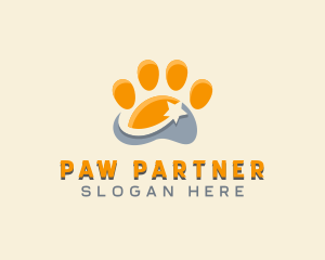 Pet Veterinarian Paw logo design