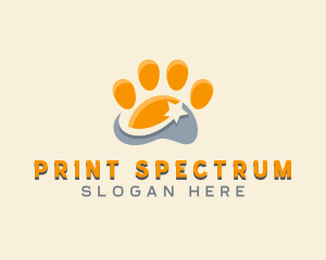 Pet Veterinarian Paw logo design