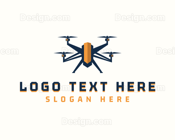 Drone Tech Quadcopter Logo