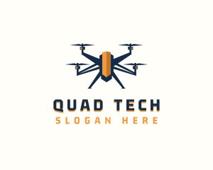 Drone Tech Quadcopter  logo design