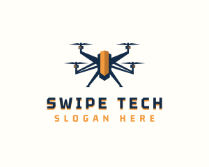 Drone Tech Quadcopter  logo design