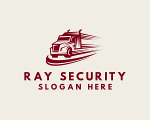 Trailer Truck Vehicle Logo