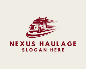 Trailer Truck Vehicle logo design