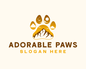 Paw Mountain Outdoor logo design