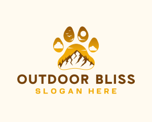 Paw Mountain Outdoor logo design