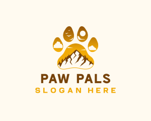 Paw Mountain Outdoor logo design