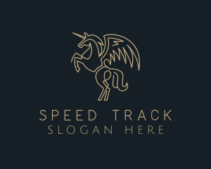 Deluxe Unicorn Pegasus Logo