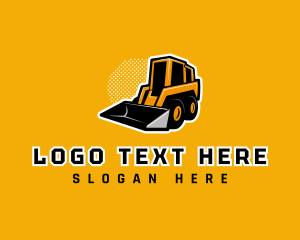 Skid Steer Loader Bulldozer logo