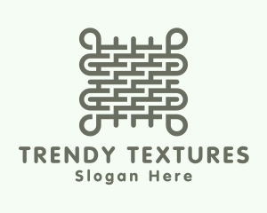 Interwoven Textile Fabric logo design