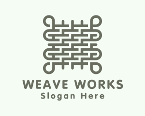 Interwoven Textile Fabric logo design