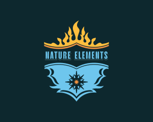 Ice Fire Ventilation logo design