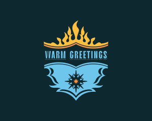 Ice Fire Ventilation logo design