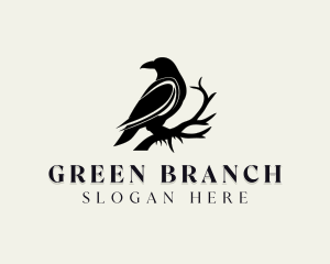 Crow Raven Branch logo design