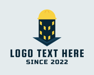 Construction Hat Building  logo
