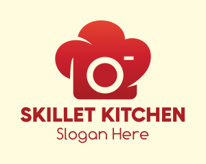 Red Chef's Hat Camera logo design