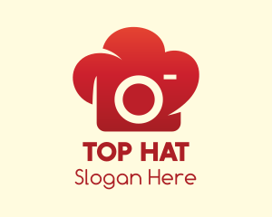 Red Chef's Hat Camera logo design