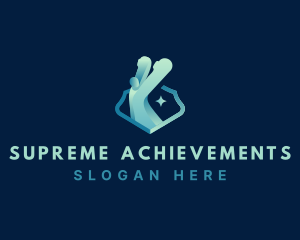 Leader Achievement Human logo design