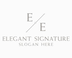 Expensive Elegant Segment logo design