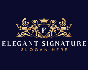 Elegant Crest Crown logo design