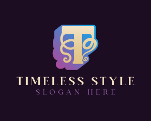 Stylish Fashion Letter T logo design