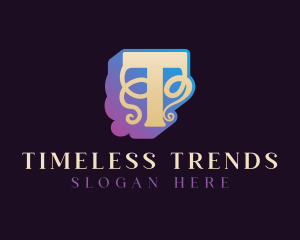 Stylish Fashion Letter T logo