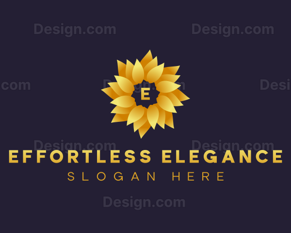 Botanical Flower Wellness Logo