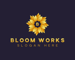 Botanical Flower Wellness logo design