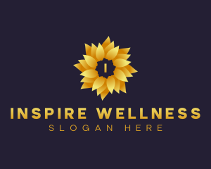 Botanical Flower Wellness logo design