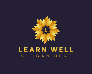 Botanical Flower Wellness logo design