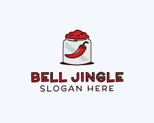 Chili Paste Jar logo design