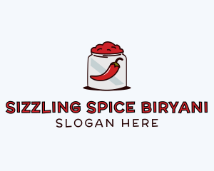 Chili Paste Jar logo design