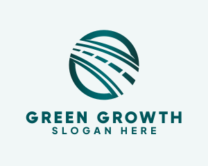 Green Highway Road logo design