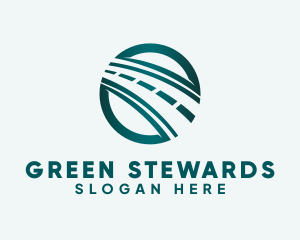 Green Highway Road logo design