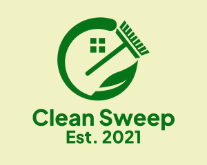 Sustainable Home Cleaning logo design