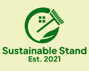 Sustainable Home Cleaning logo design