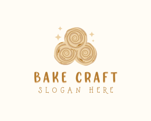 Cinnamon Bread Baking logo design