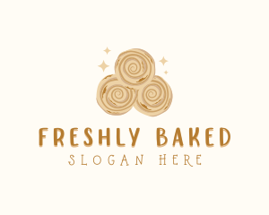 Cinnamon Bread Baking logo design