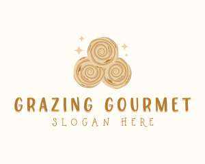 Cinnamon Bread Baking logo design