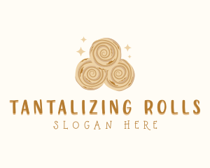 Cinnamon Bread Baking logo design