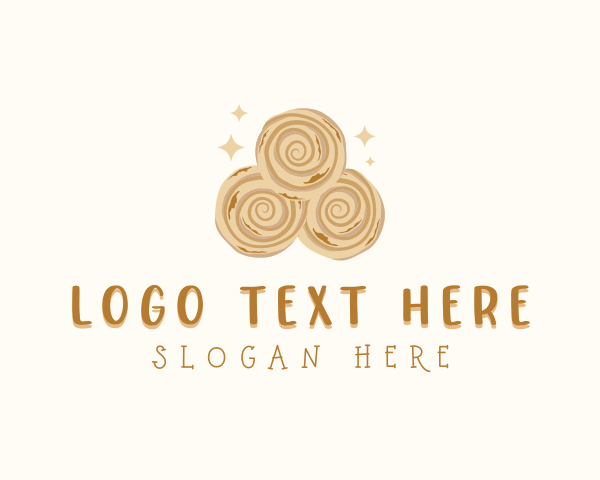 Cinnamon Roll logo example 3