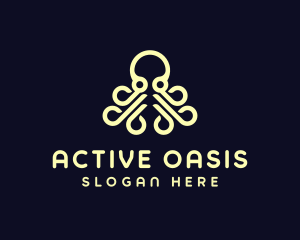 Ocean Aquatic Octopus logo design