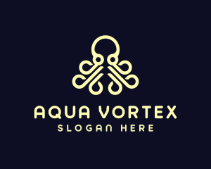 Ocean Aquatic Octopus logo design