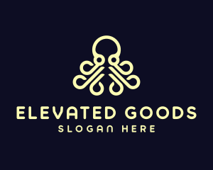 Ocean Aquatic Octopus logo design