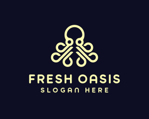 Ocean Aquatic Octopus logo design