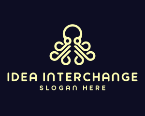 Ocean Aquatic Octopus logo design