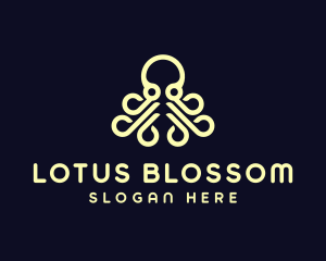 Ocean Aquatic Octopus logo design