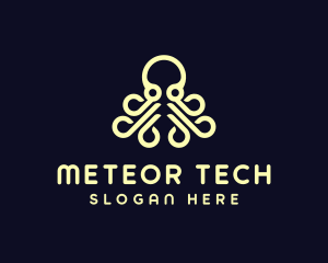 Ocean Aquatic Octopus logo design